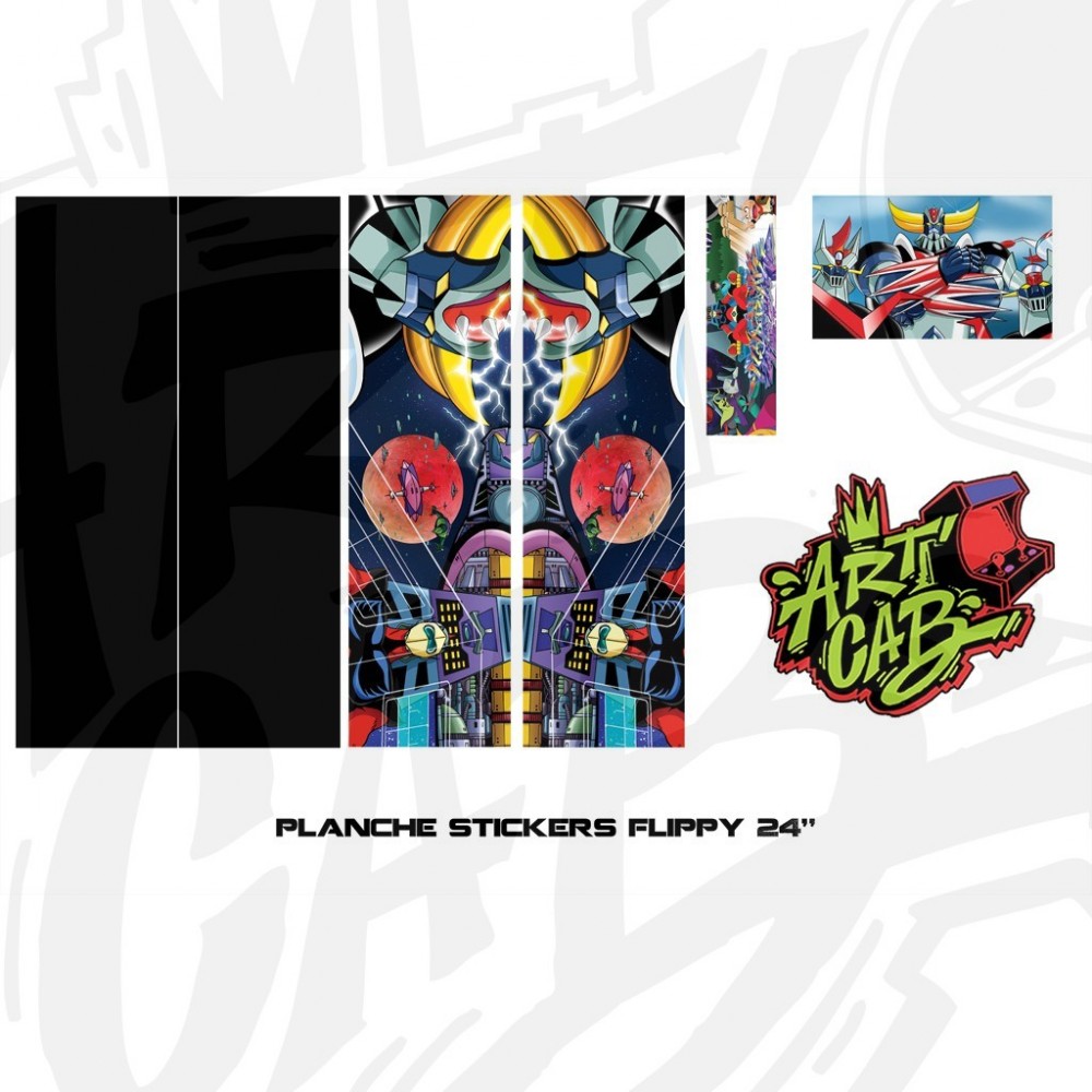 Planche Stickers Flippy 24" - Mazinger