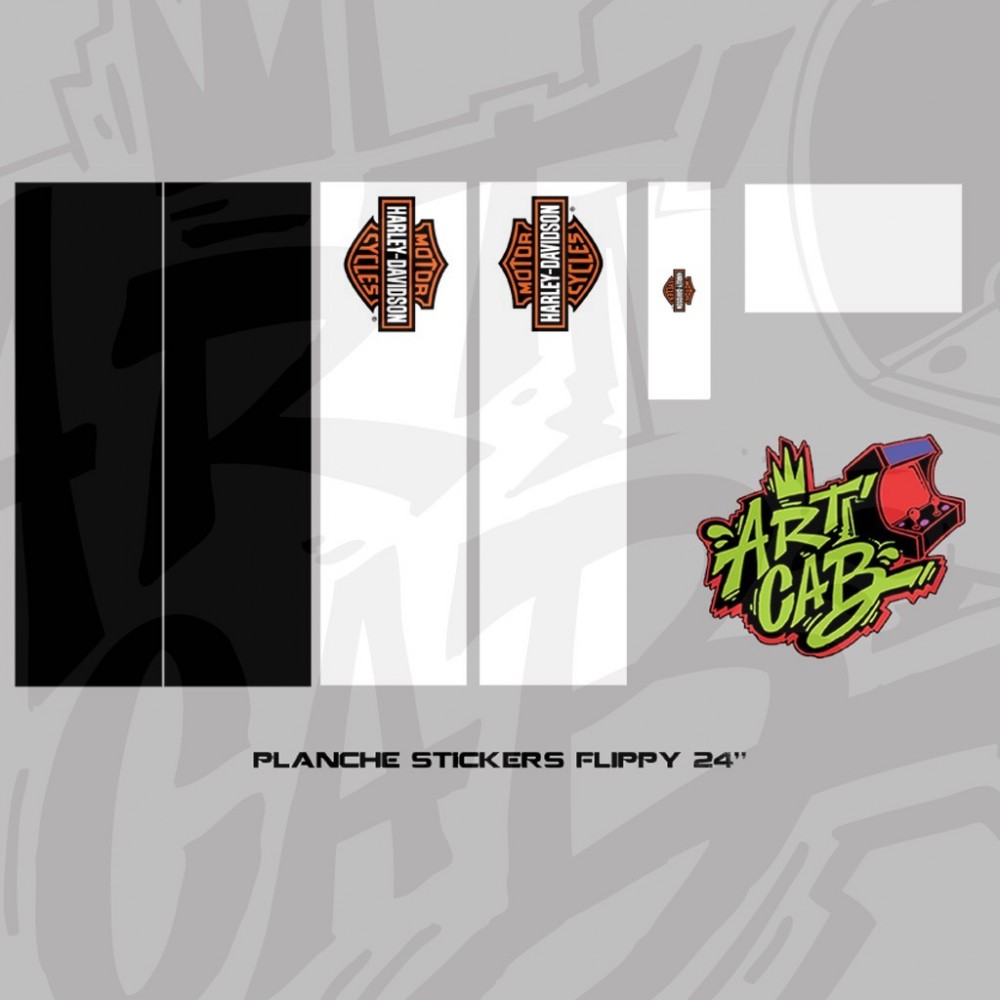 Planche Stickers Flippy 24" - Harley