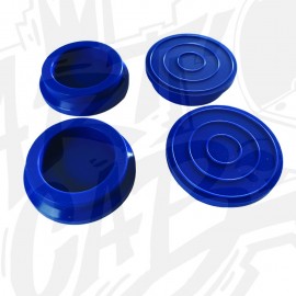 Patins Silicone pour vérin de pied x 4 - Bleu