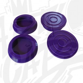 Patins Silicone pour vérin de pied x 4 - Violet