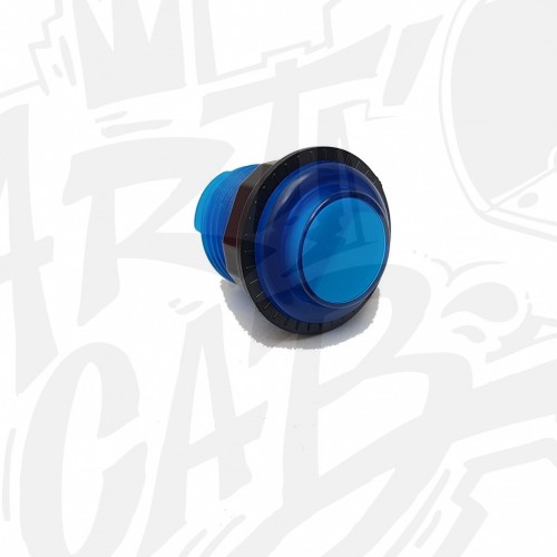 Bouton lumineux transparent 24mm Bleu AIO