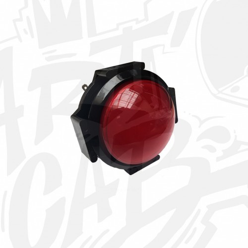 Bouton lumineux 63mm dôme - Rouge