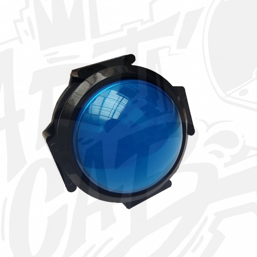 Bouton lumineux 63mm dôme - Bleu