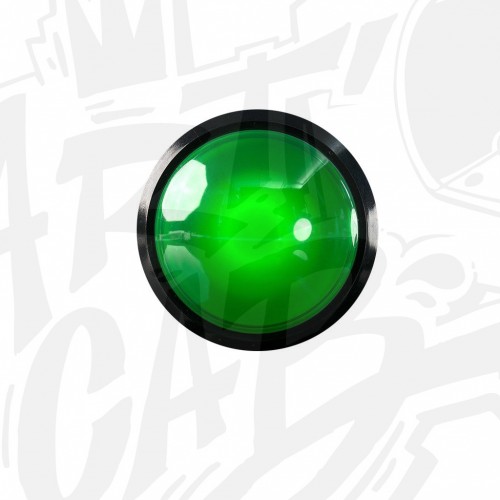 Bouton lumineux 100mm dôme - Vert