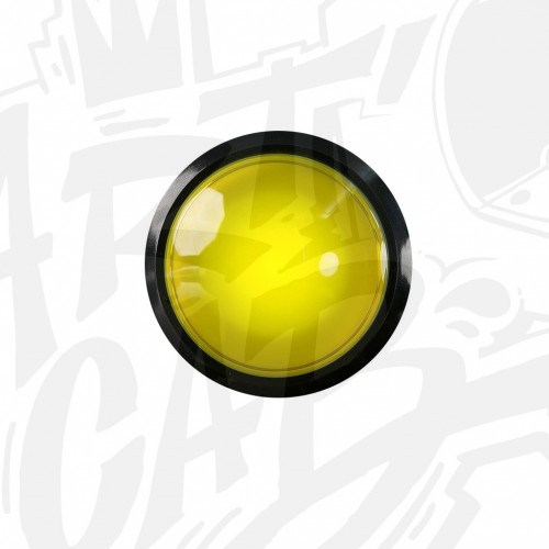 Bouton lumineux 100mm dôme - Jaune