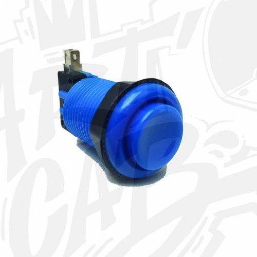 Bouton incurvé 28mm - Bleu