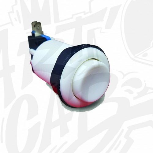 Bouton incurvé 28mm - Blanc