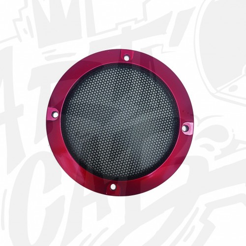 Grille haut-parleur 95mm - Rouge