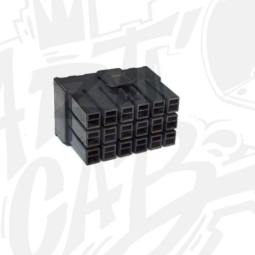 Connecteur AMP-UP Mâle 18 pin - Noir
